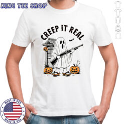 Halloween Japanese Ghost creep it real shirt