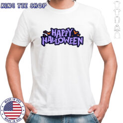 Happy Halloween Spooky Bats Graphic T-Shirt