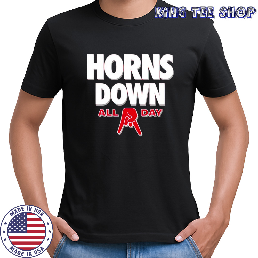 Horns Down all day Georgia shirt