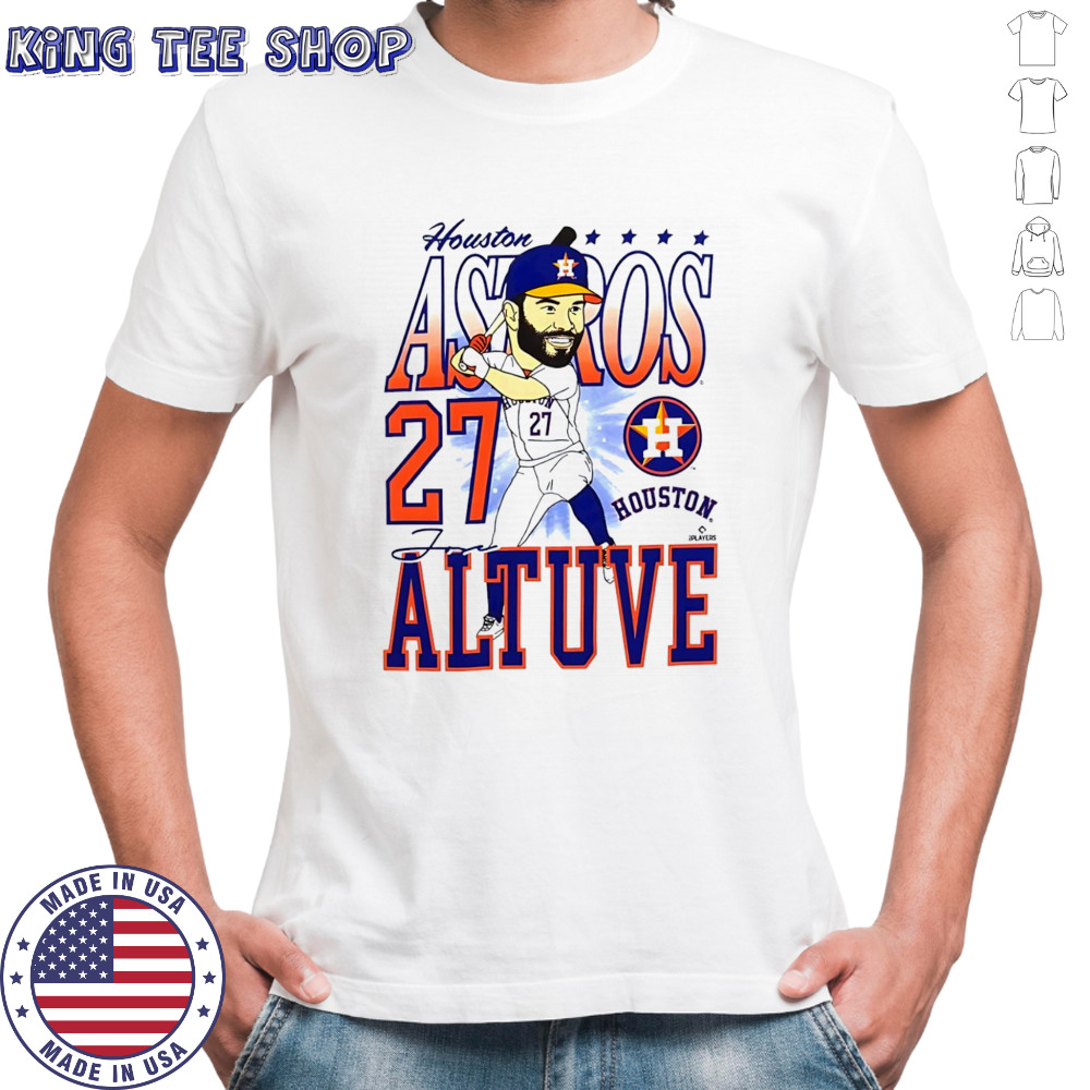 Houston Astros José Altuve 27 Caricature cartoon shirt