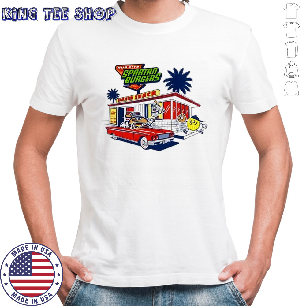 Hub City SpartanBurgers MiLB vintage graphic shirt