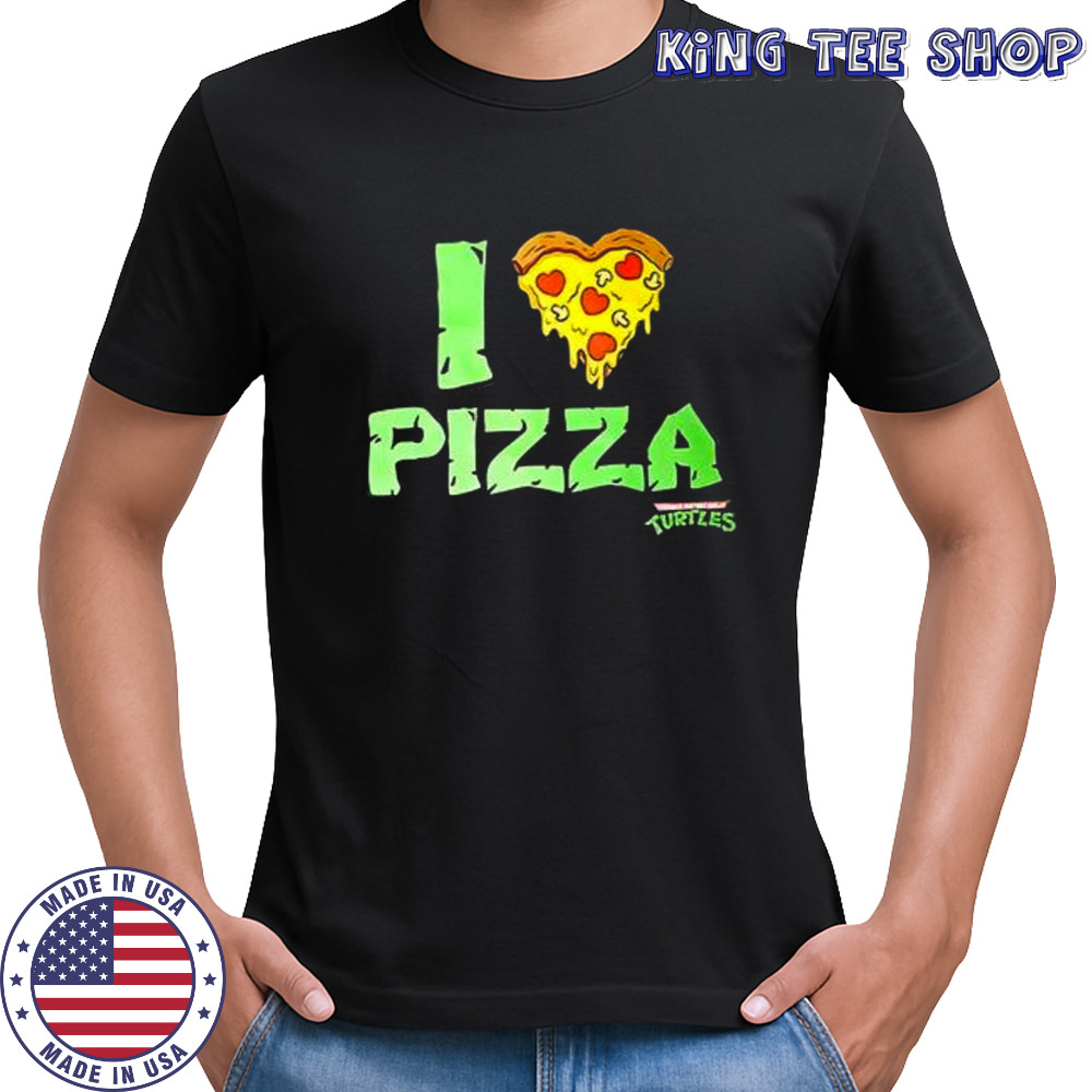 I heart pizza Mutant Ninja Turtles shirt