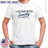 I Stand With Jimmy Freespeech blue shirt