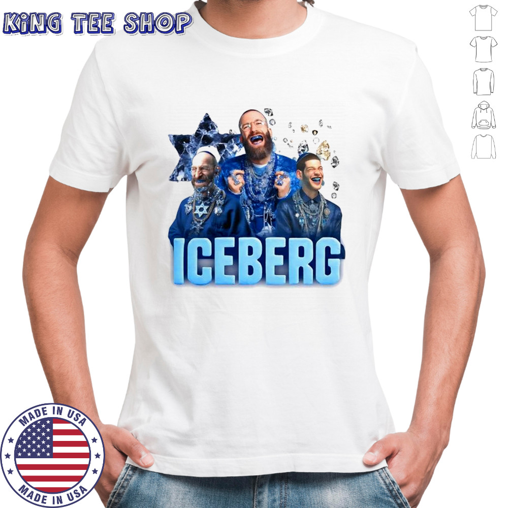 Iceberg Jews gemstone parody graphic shirt