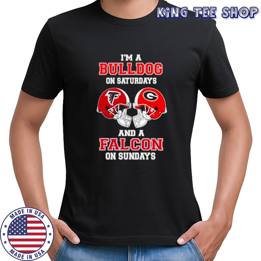 I’m A Georgia Bulldogs On Saturdays And A Atlanta Falcons On Sundays Helmet 2025 Shirt