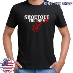 Indiana Fever shoutout the fans heart logo shirt