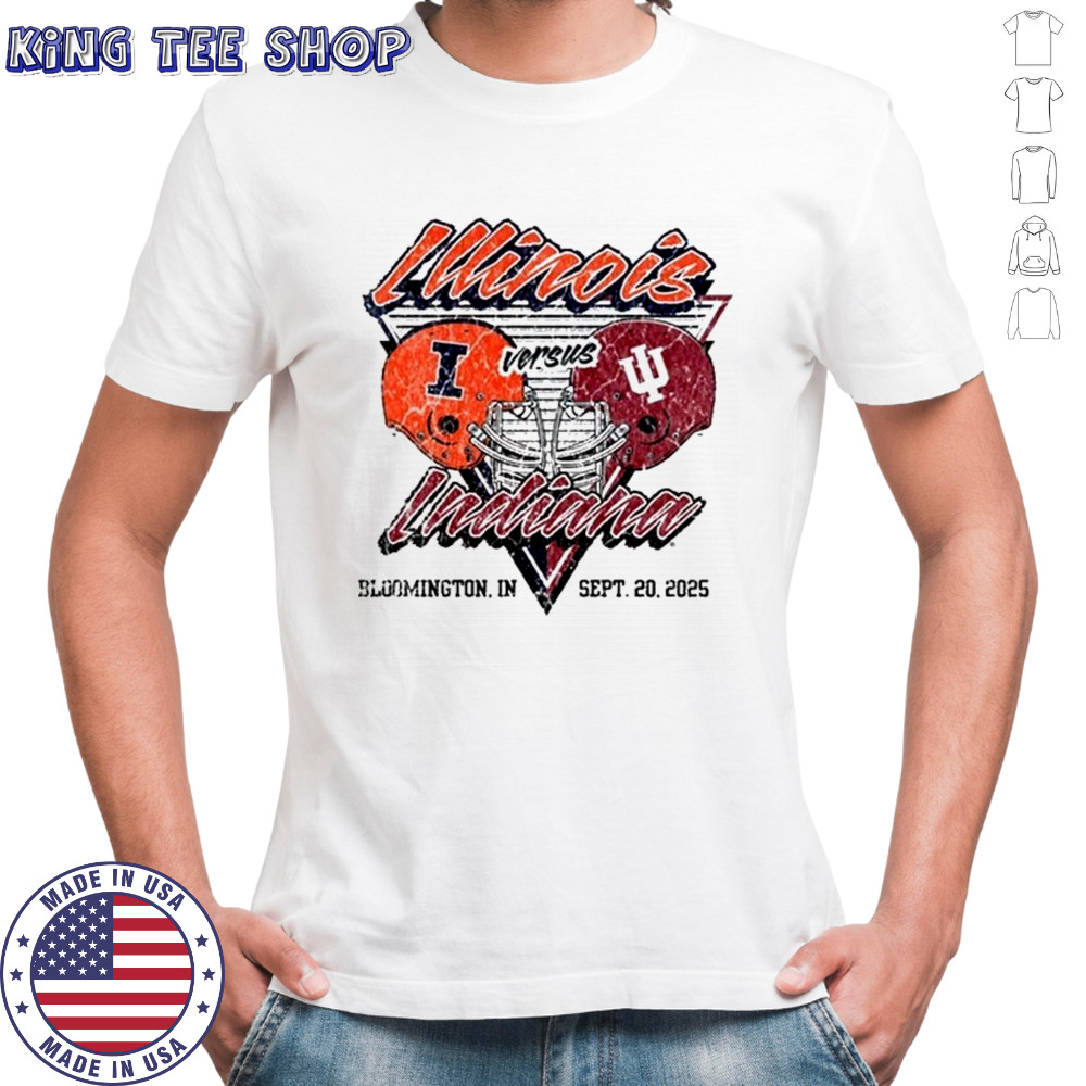 Indiana Hoosiers vs Illinois Fighting Illini Gameday Showdown Bloomington IN Sept 20 2025 T-shirt