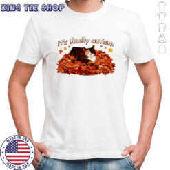 It’s finally autism autumn cat shirt