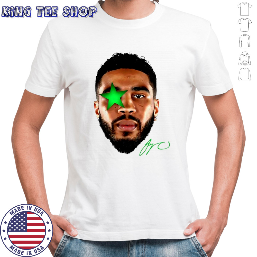 Jayson Tatum Boston Celtics star big head signature shirt