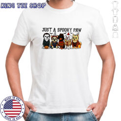 Just a Spooky Paw Scary Dogs Spooky season Happy Halloween 2025 shirt