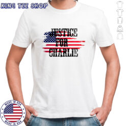 Justice for Charlie Kirk USA flag Rest in peace shirt
