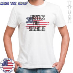 Justice For Charlie Kirk USA Flag Rest In Peace T-Shirt