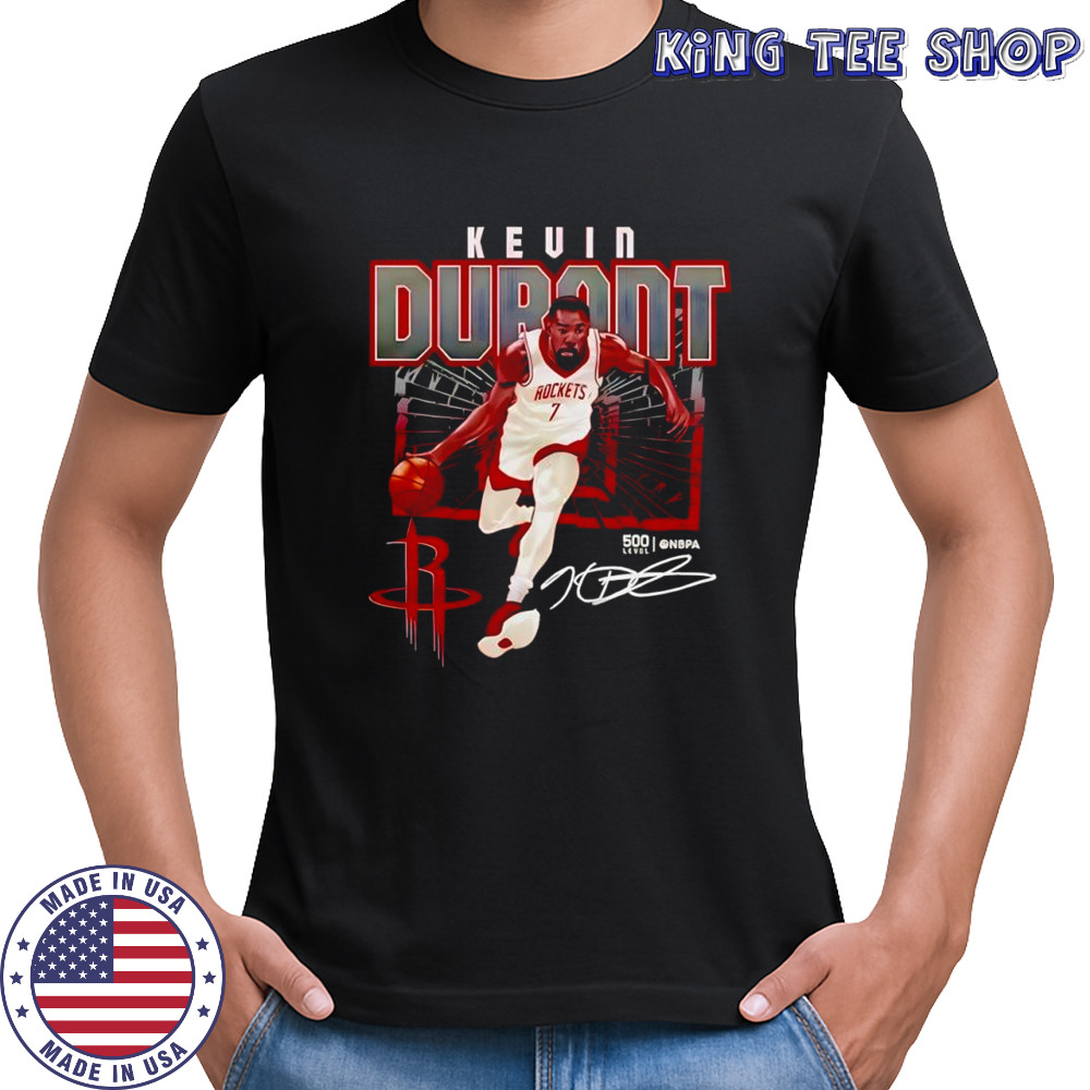 Kevin Durant Houston Rockets logo signature graphic shirt
