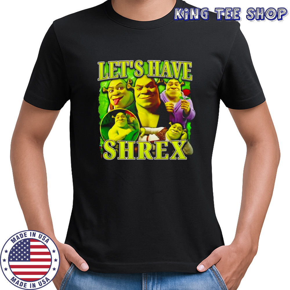 Let’s have Shrex cartoon character graphic shirt