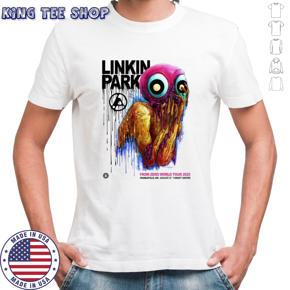 Linkin parko from zero world tour 2025 Minneapolis mn august 27 target center shirt