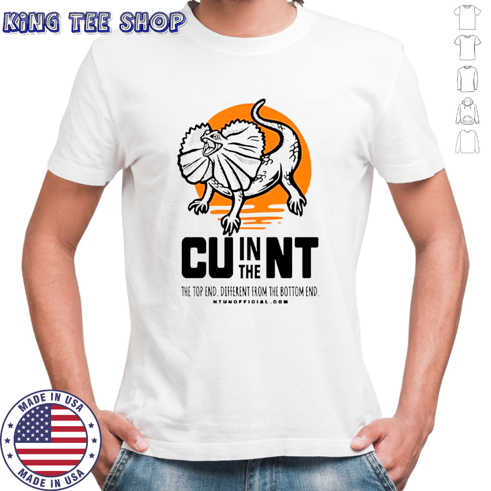 Lizard Cunt in the the top end different from the bottom end shirt