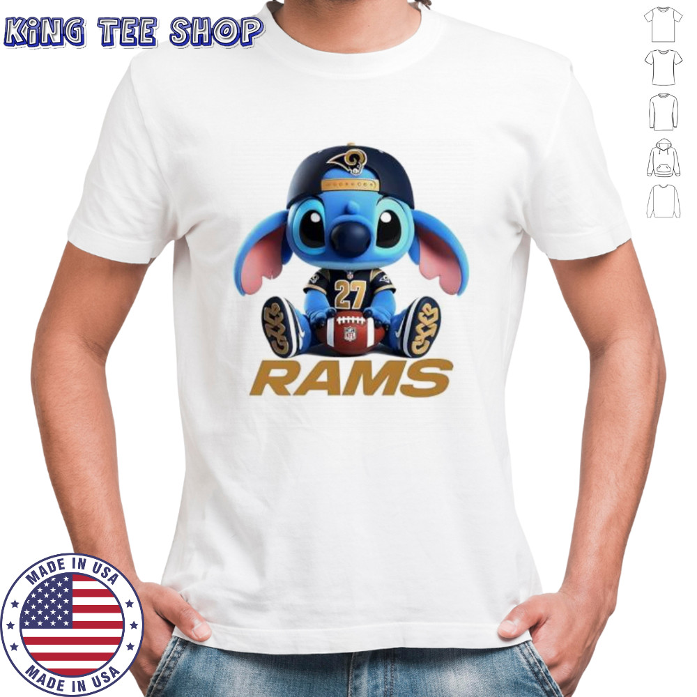 Los Angeles Rams NFL Stitch Cartoon Football shirt