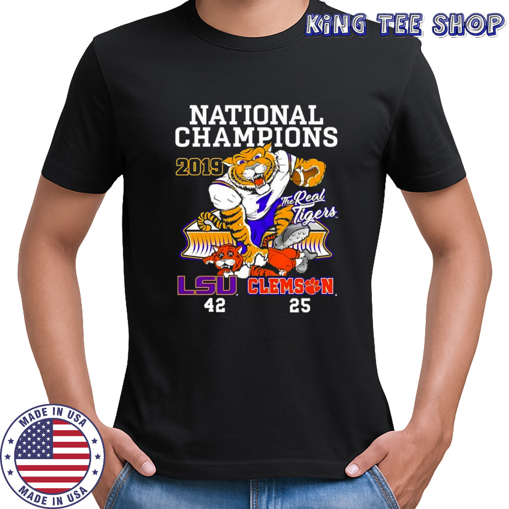 LSU vs Clemson 42-25 National Champions 2019 shirt