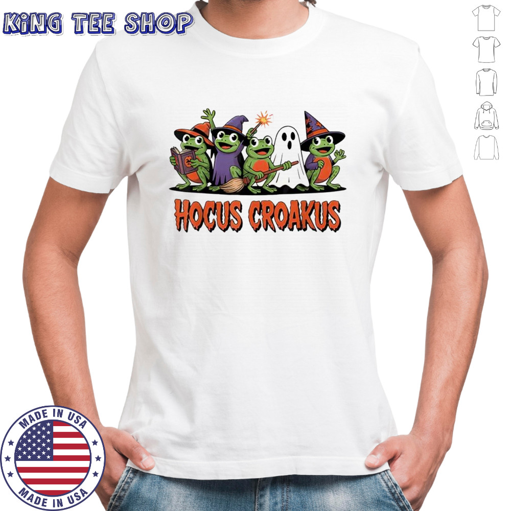 Magic Spell Funny Witch Spooky Hocus Croakus shirt