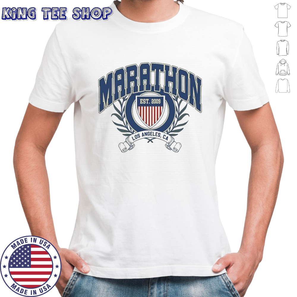Marathon Seal Los Angeles CA Est 2009 T-shirt