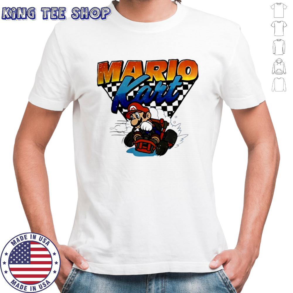 Mario Kart cartoon vintage shirt