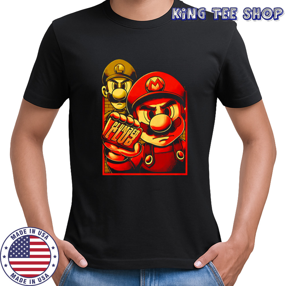Mario Luigi Plumber Club Nintendo Video Game shirt