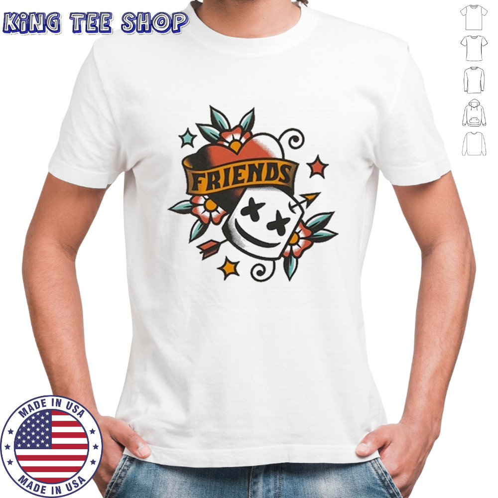 Marshmello Friends Heart Mask T-shirt