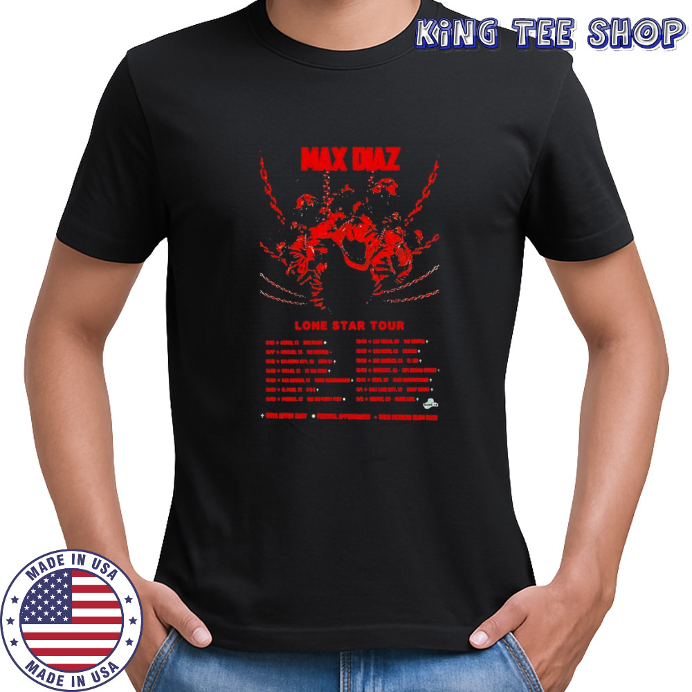 Max Diaz Fall Tour 2025 Dates T-shirt