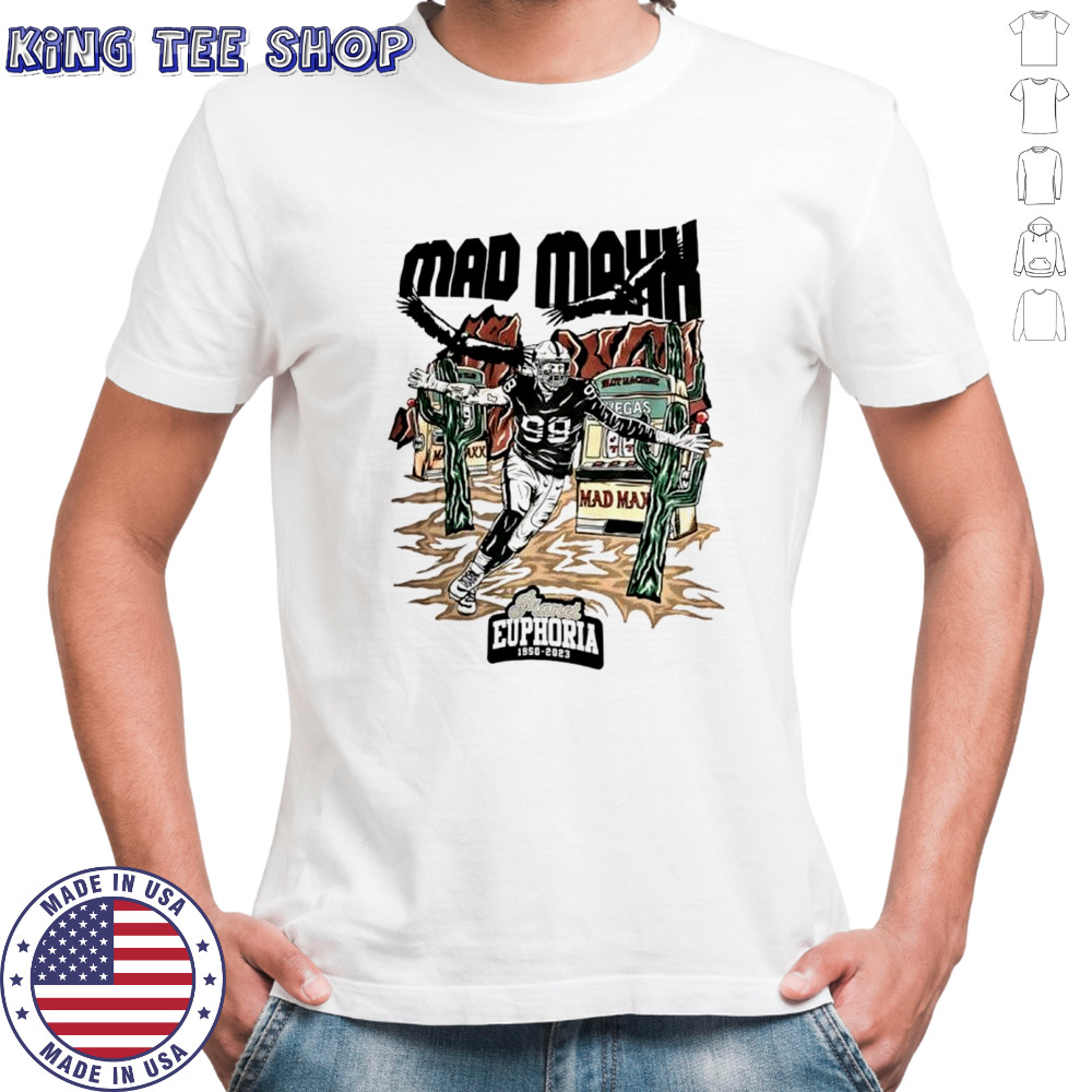 Maxx Crosby Las Vegas Raiders football Mad Maxx planet Euphoria 1950 2023 memorial shirt