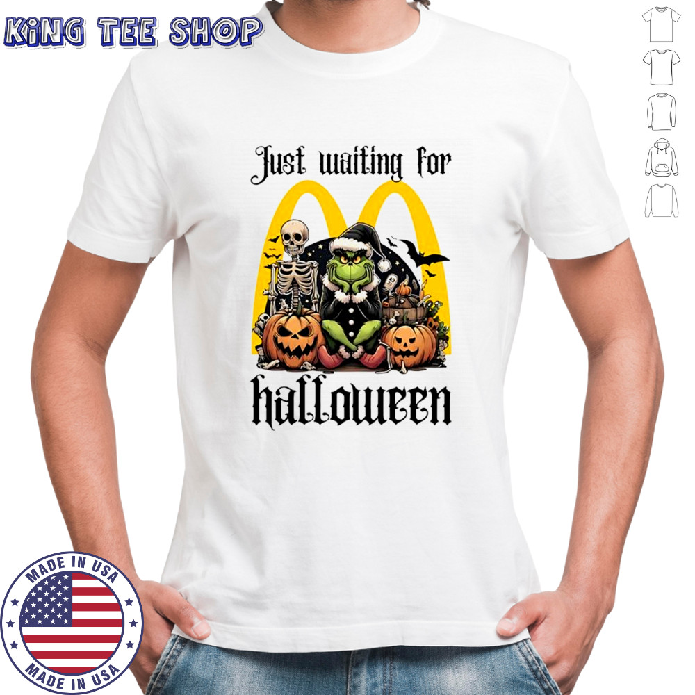 McDonald’s Grinch just waiting for Halloween goth graphic shirt