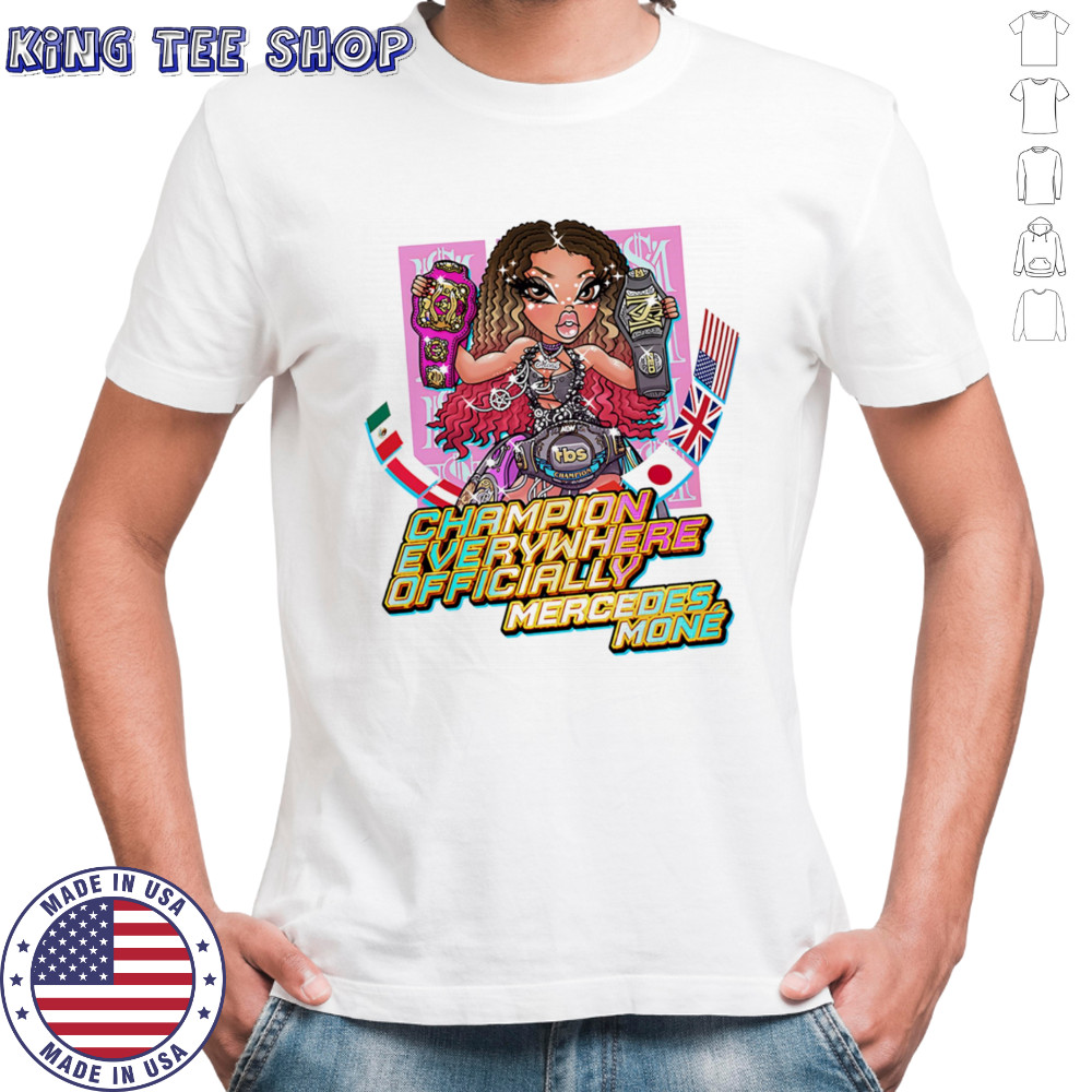 Mercedes Moné Champion everywhere cartoon shirt