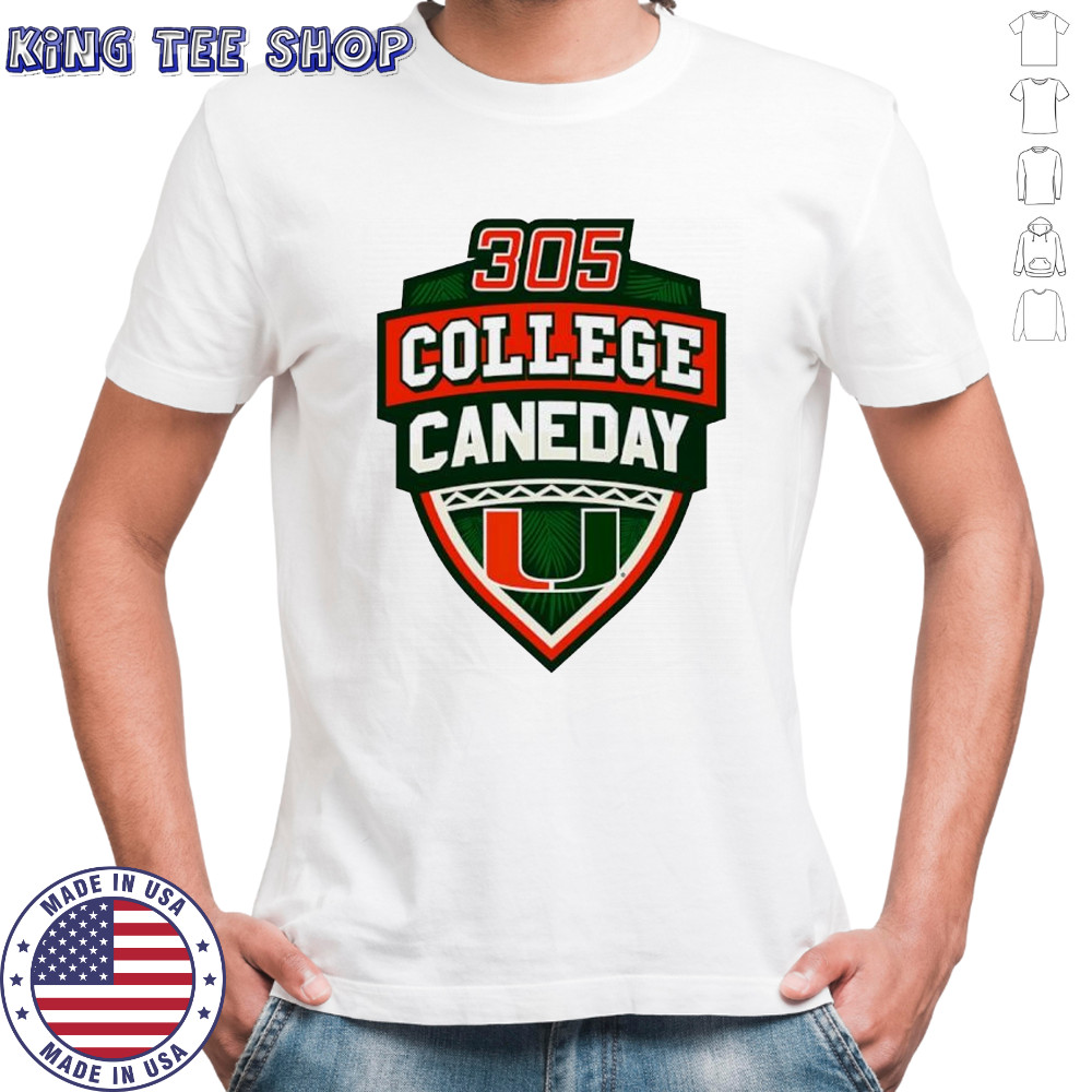 Miami Hurricanes 305 college Caneday logo shirt