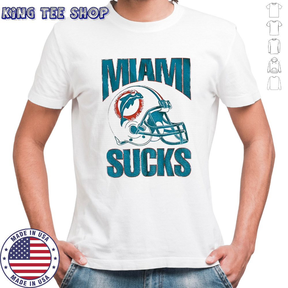 Miami Sucks Miami Dolphins helmet Football NFL 2025 shirt