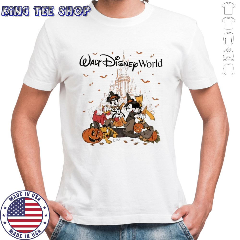 Mickey Mouse And Minnie Mouse Donald Duck Walt Disney World Halloween T-shirt