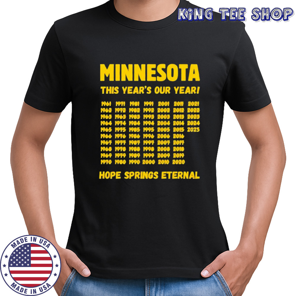 Minnesota This Year’s Our Year hope springs eternal shirt
