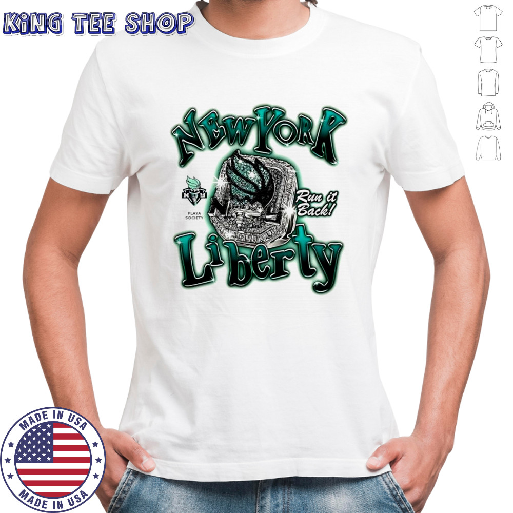 New York Liberty Championship Ring run its back shirt