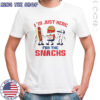 Nice Chicago Cubs I’m Just Here For The Snacks T-Shirt