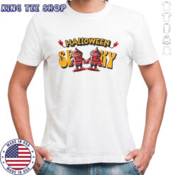 Nice Halloween Spooky Skeleton Drink Cup T-Shirt