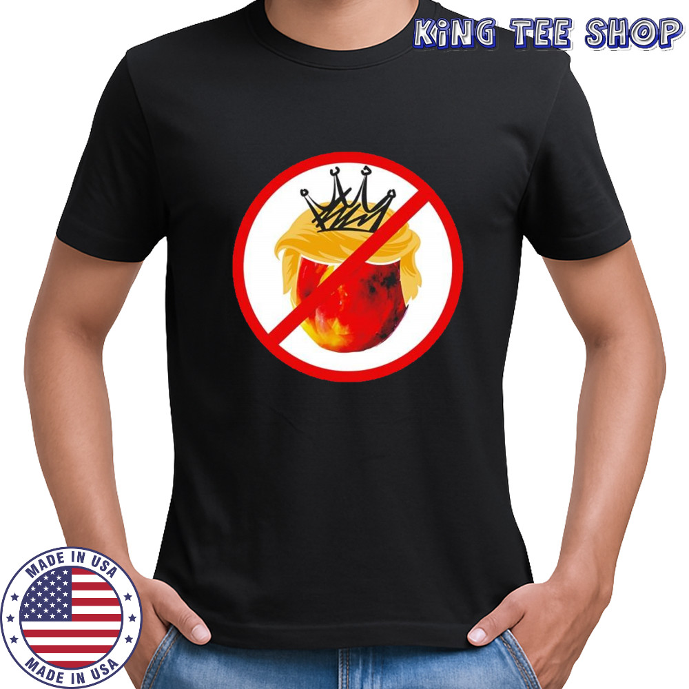No kings day protest anti Trump apple caricature shirt
