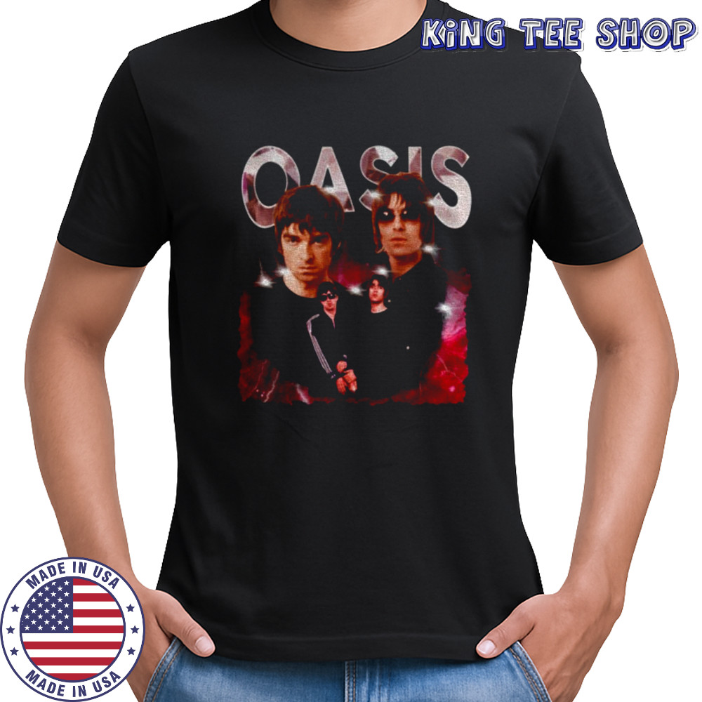 Oasis band storm graphic shirt