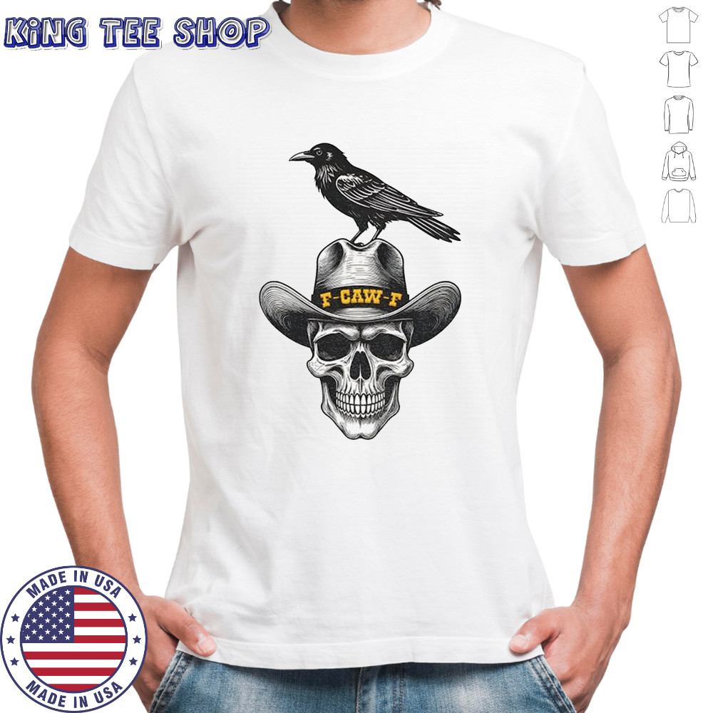 Official F-Caw-F Funny Raven skull gothic shirt