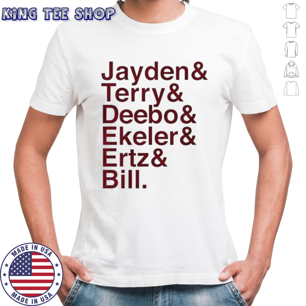 Official Washington Ampersand Football Names Stars NFL T-Shirt