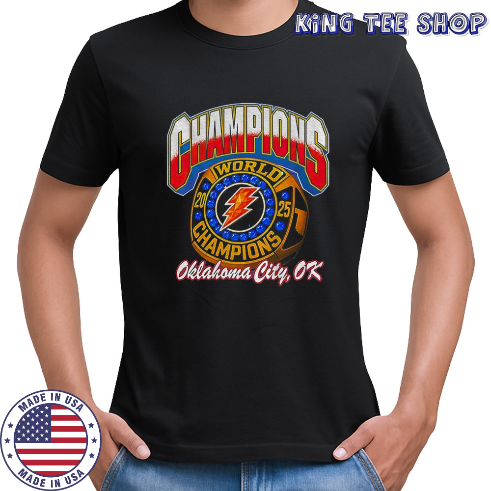 OKC Thunder Stadium World Champions Ring NBA 2025 shirt