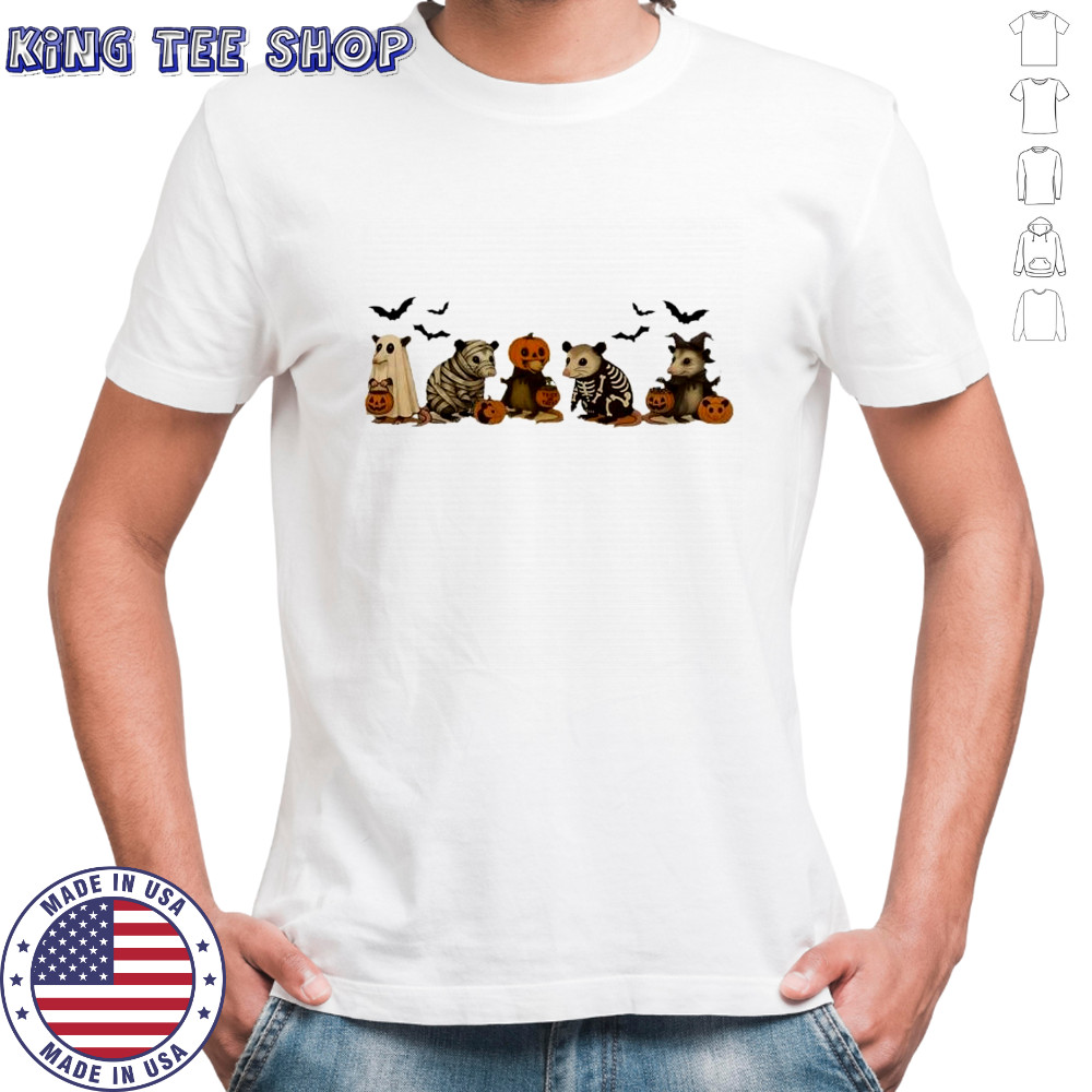 Opossum Halloween retro style shirt