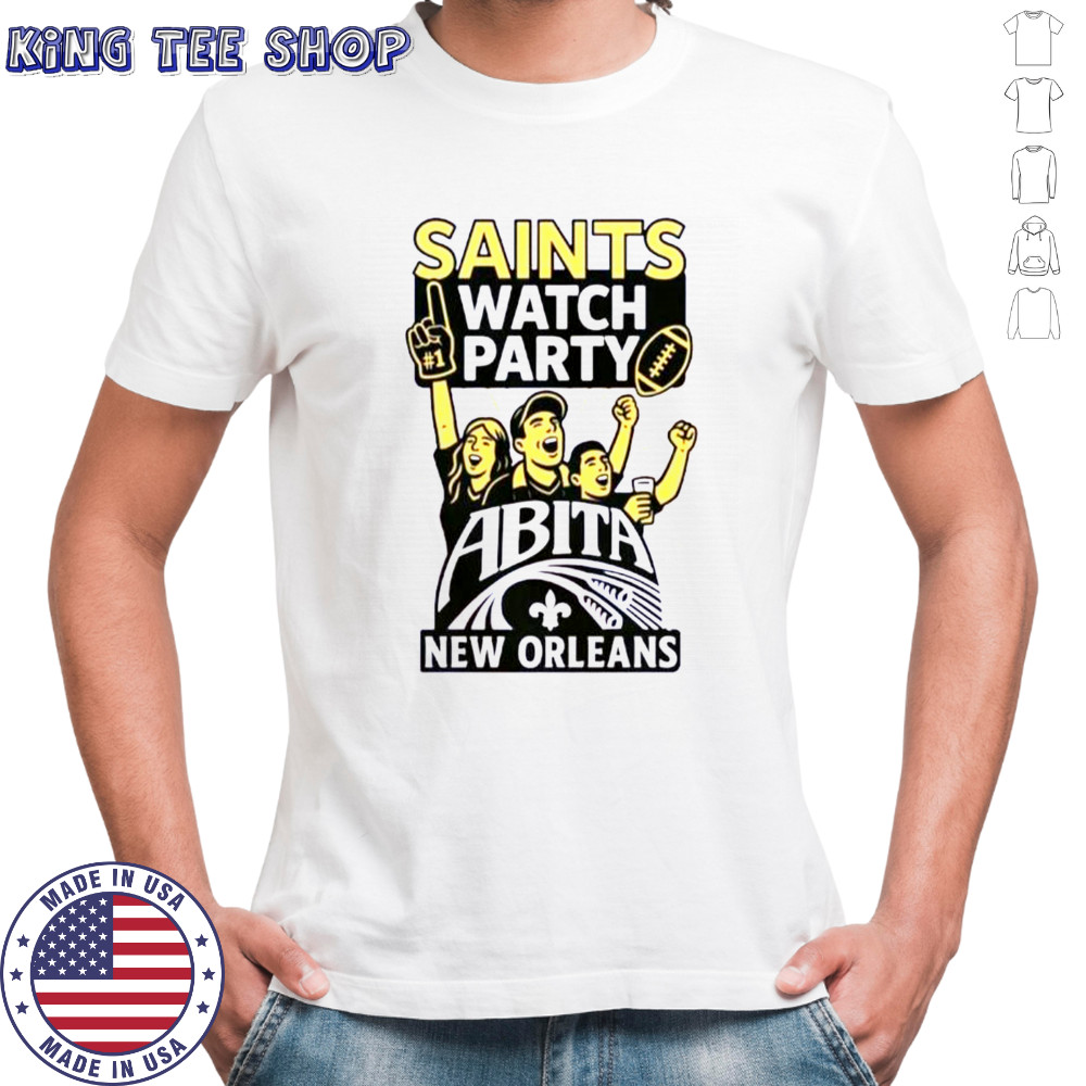 Original New Orleans Saints Saints Watch Party Football Abita T-Shirt