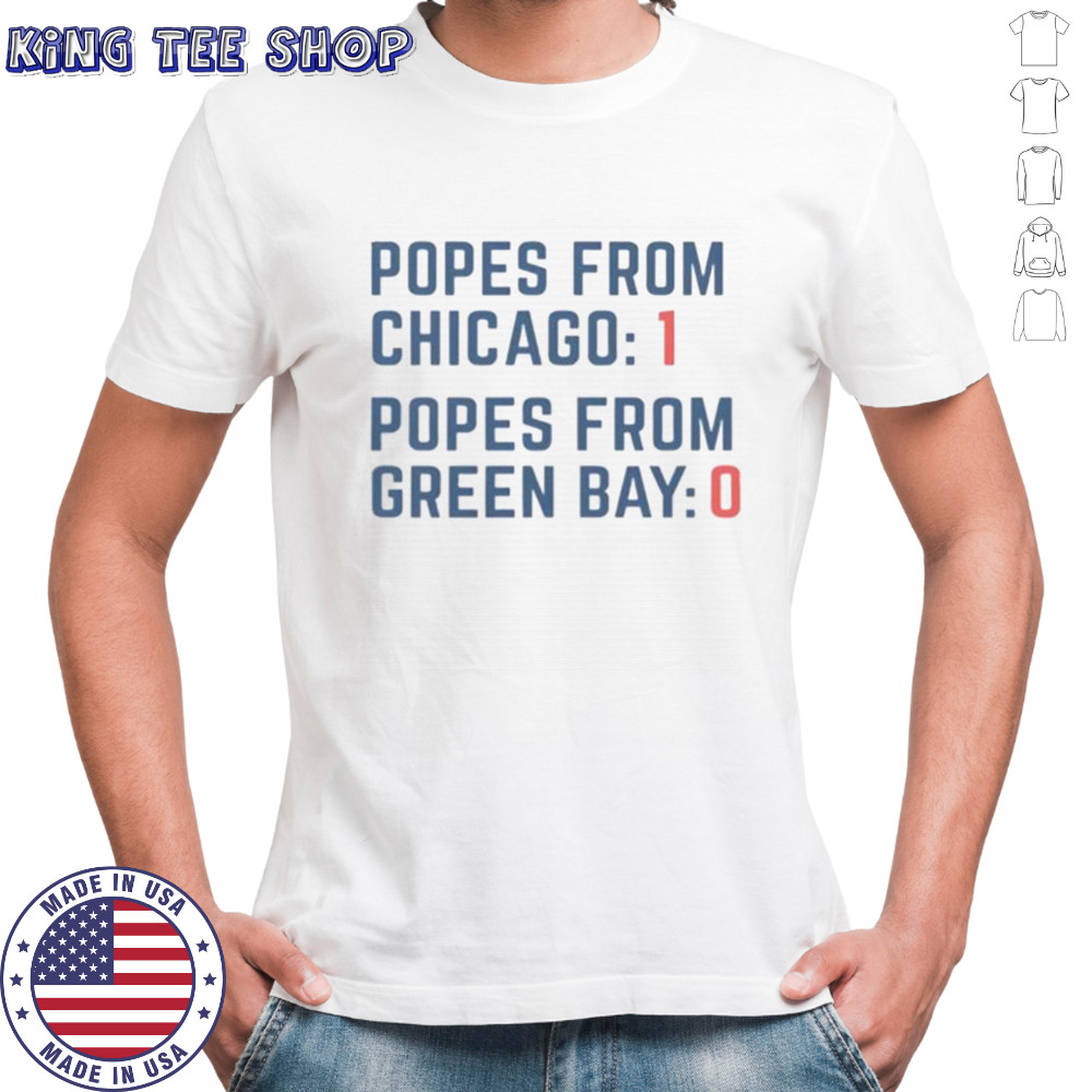Original Popes From Chicago Popes From Green Bay Rivalry T-Shirt