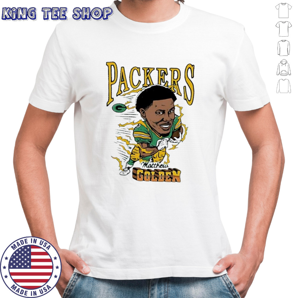 Packers Matthew Golden caricature shirt