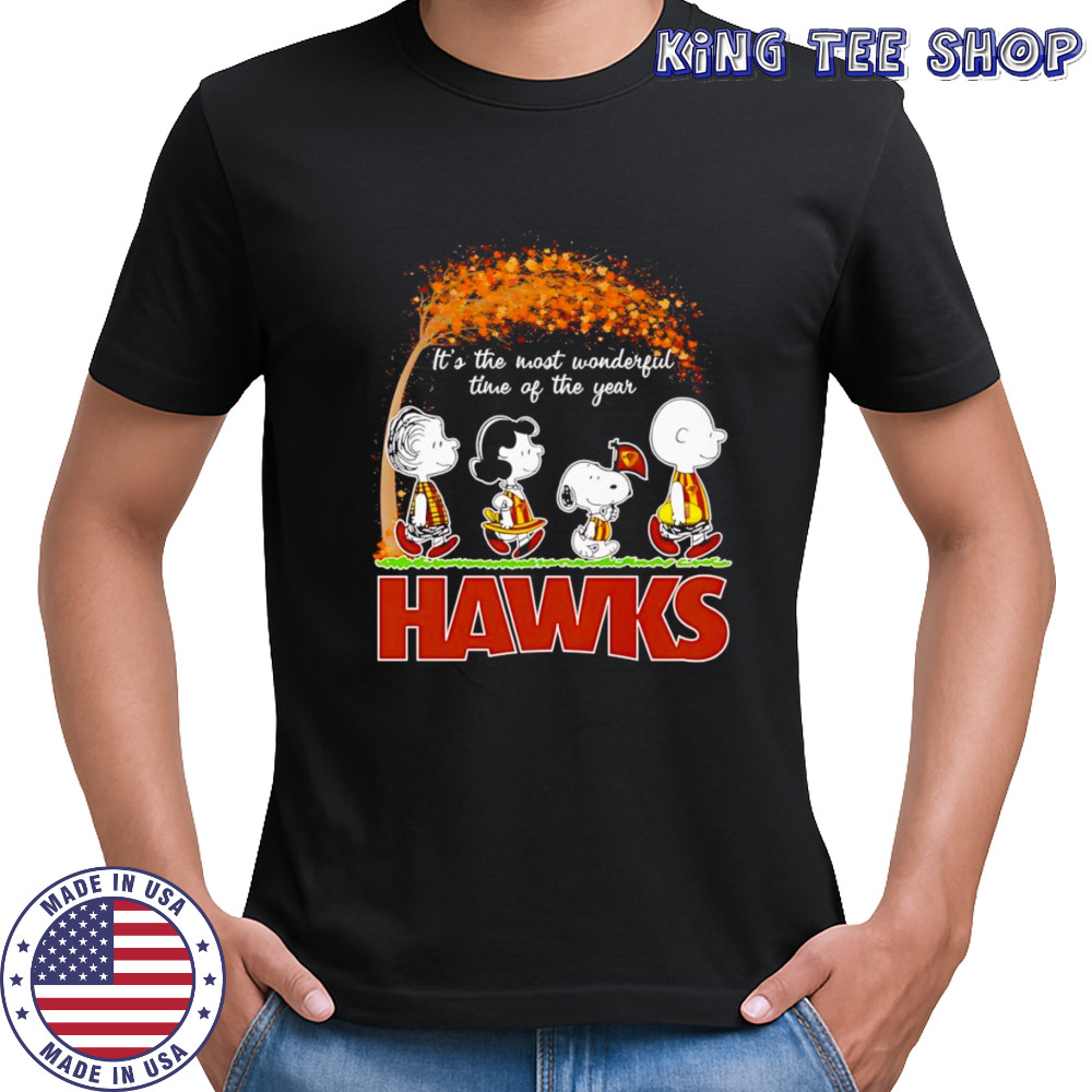Peanuts it’s the most wonderful time of the year Hawks shirt
