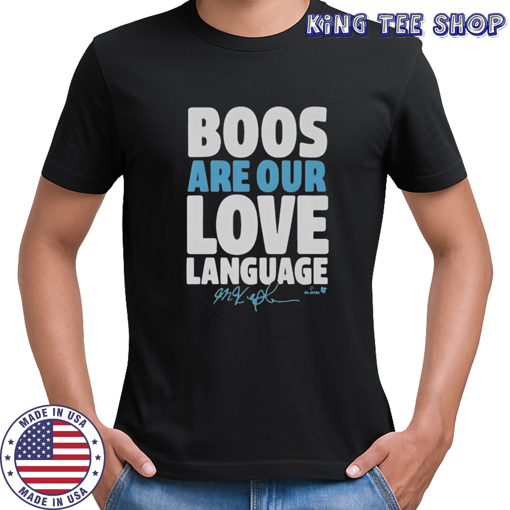 Philadelphia Baseball Phillies Max Kepler Boos Are Our Love Language T-Shirt