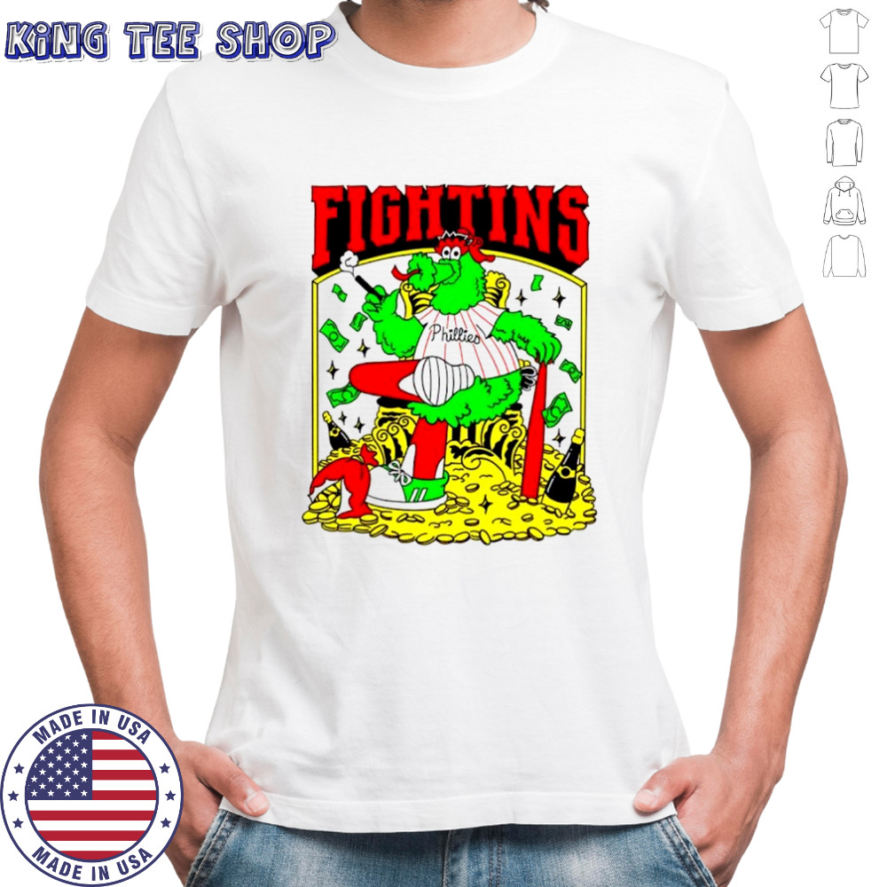 Philadelphia Eagles Phillie Phanatic fightins mascot shirt